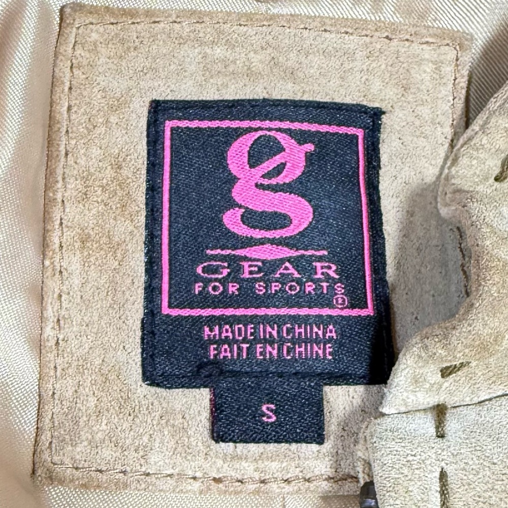 Gear For Sports Tan Suede Leather Jacket with Whipstitch Detail - Picture 8 of 12